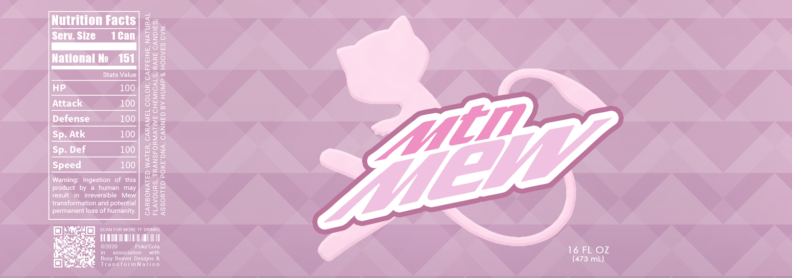 Mountain Mew Original Pink Label